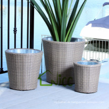 Vase - (12) Haus &amp; Gartenmöbel Korbweide / PE Rattan Garten Blumentopf Preis